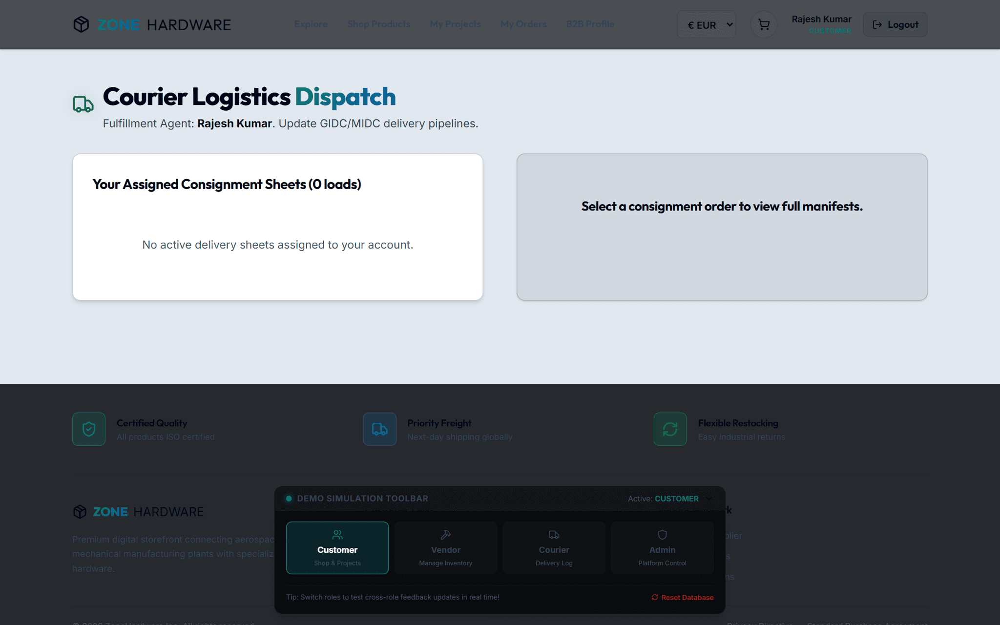Logistics & Dispatch Management